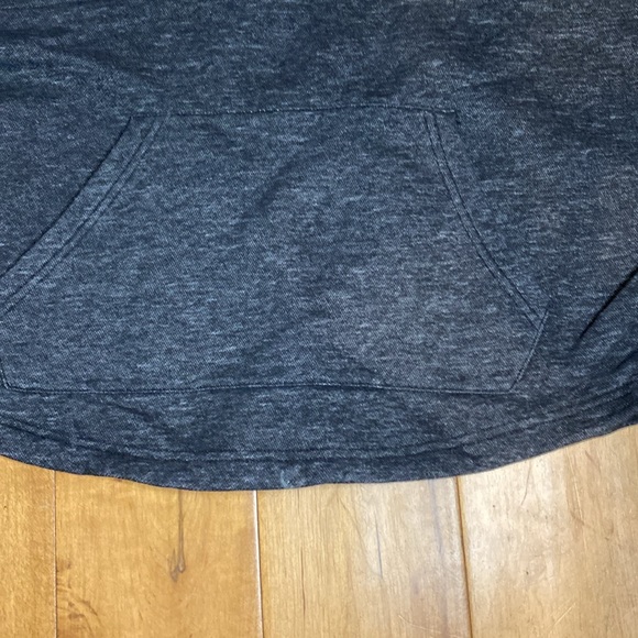 Adidas Black Charcoal Grey Notch Neck Pullover Hoodie | S - Picture 8 of 12